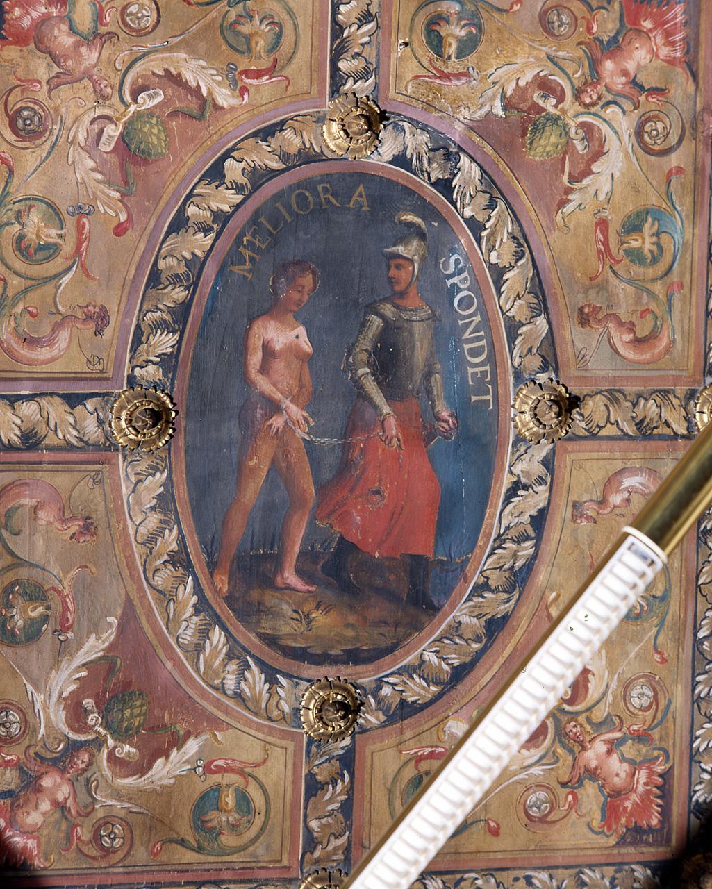 scena mitologica (dipinto) - bottega Italia centrale (fine/inizio secc. XVI/ XVII)