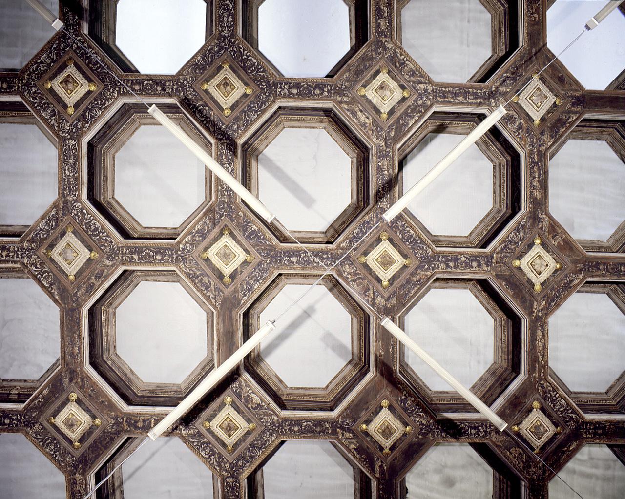 motivi decorativi a grottesche (soffitto) - bottega fiorentina (prima metà sec. XVI)