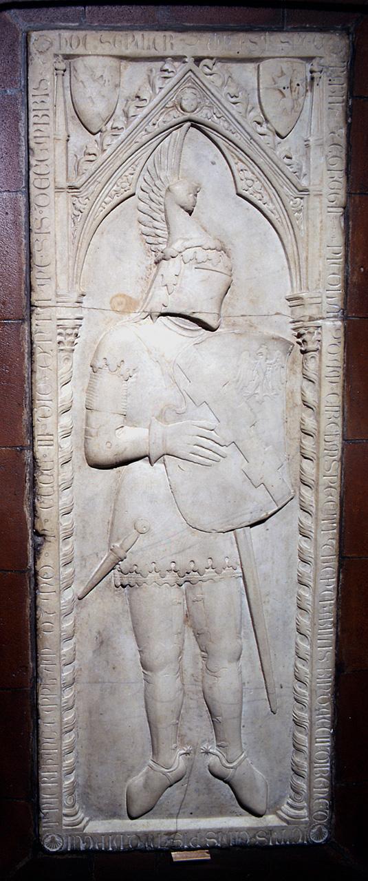ritratto di Niccolò Benedetti (lastra tombale) - bottega pisana (inizio sec. XV)