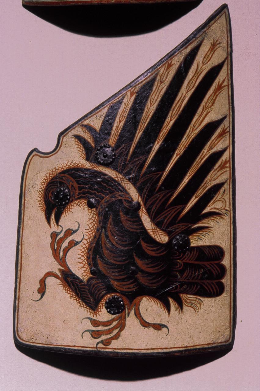 aquila con corona (targa da giostra) - bottega italiana (?) (primo quarto sec. XV)