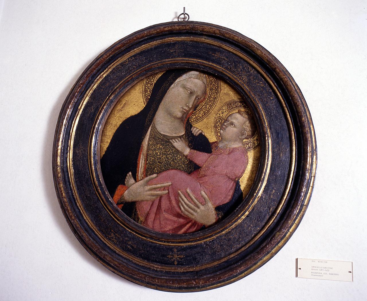 Madonna con Bambino (dipinto, frammento) di Spinello Aretino (terzo quarto sec. XIV)