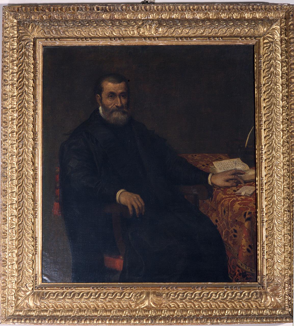 ritratto d'uomo (dipinto) - bottega veneta (seconda metà sec. XVI)