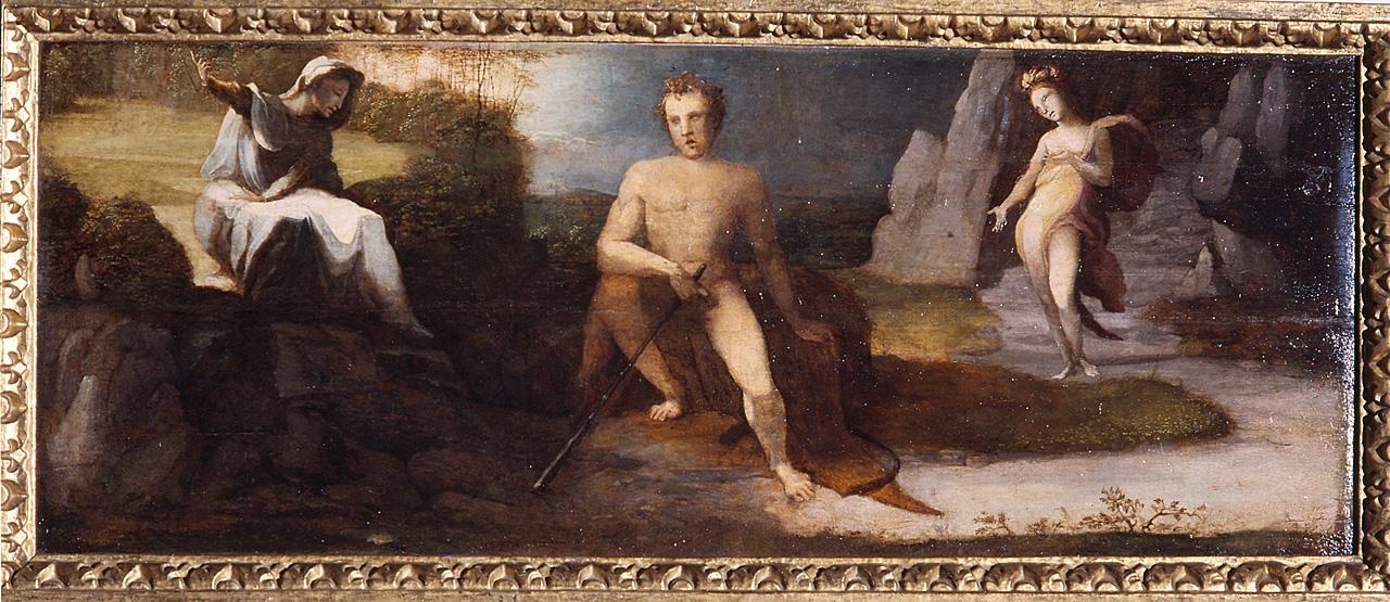 Ercole al bivio (dipinto) di Mecherino Domenico detto Beccafumi (prima metà sec. XVI)