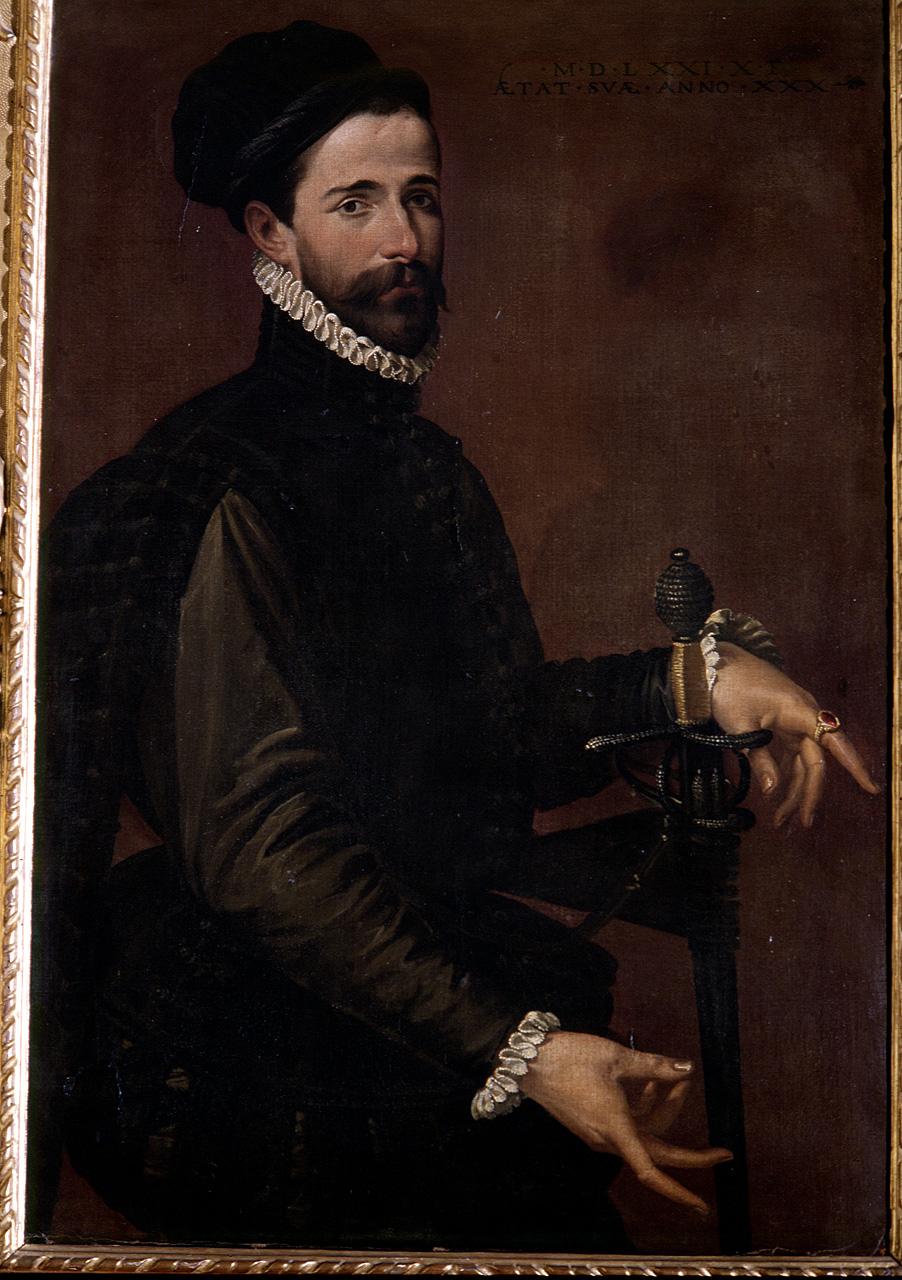 ritratto d'uomo (dipinto) di Passarotti Bartolomeo (ultimo quarto sec. XVI)