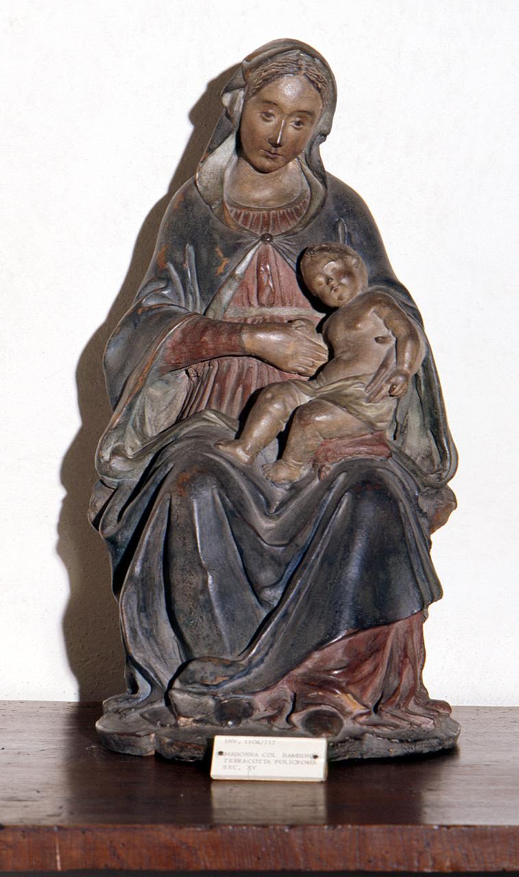 Madonna con Bambino (scultura) di Benedetto da Maiano (cerchia) (seconda metà sec. XV)