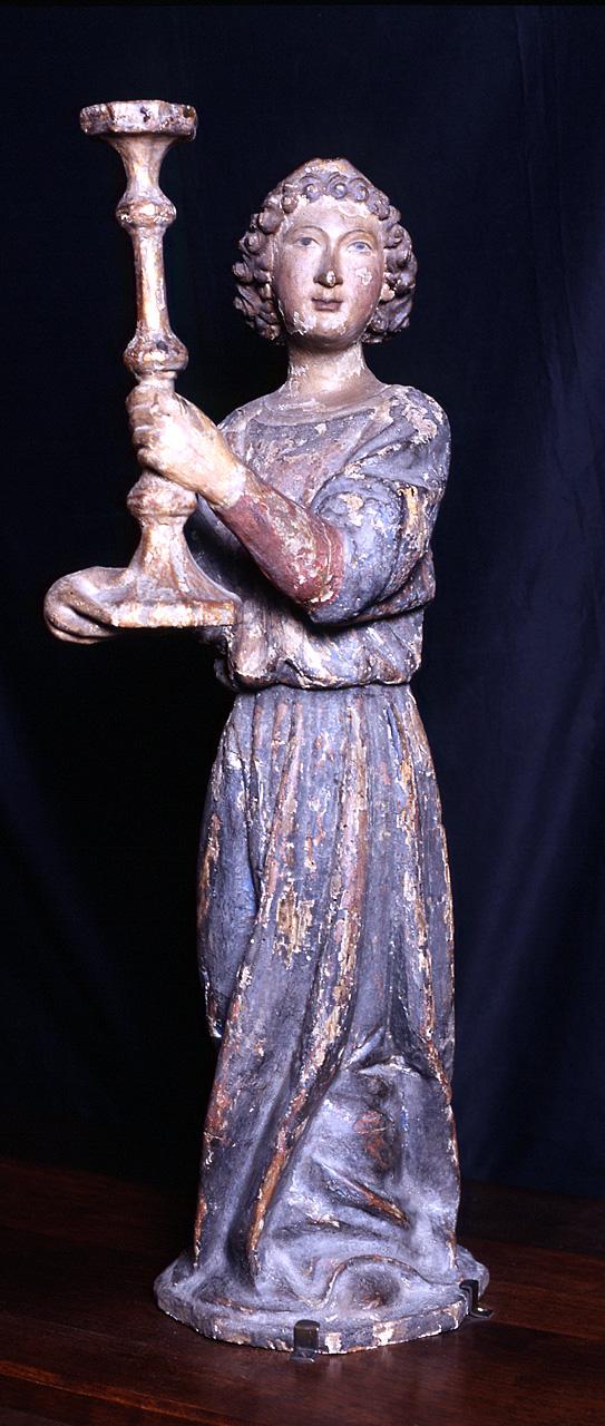 angelo (candelabro - a statua) - bottega senese (primo quarto sec. XV)