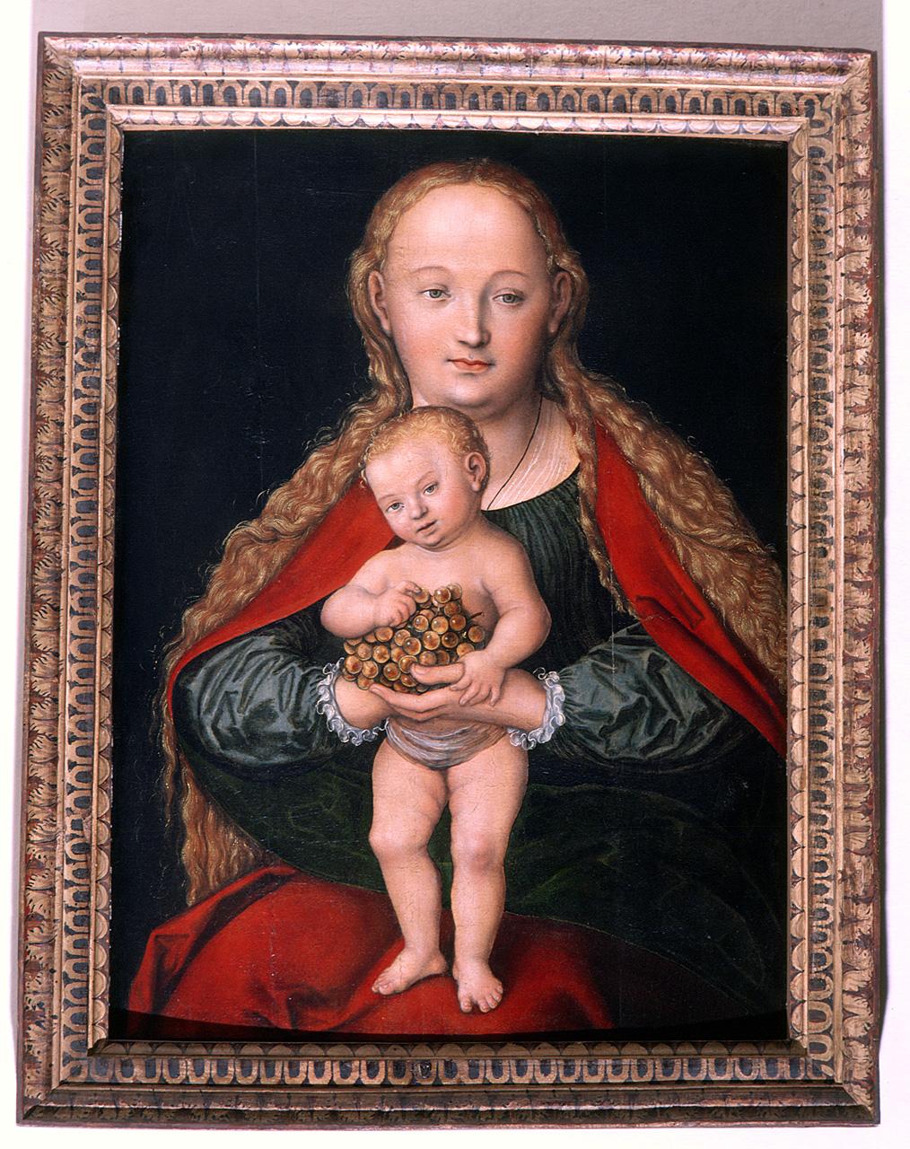 Madonna con Bambino (dipinto) di Cranach Lucas il Vecchio (sec. XVI)