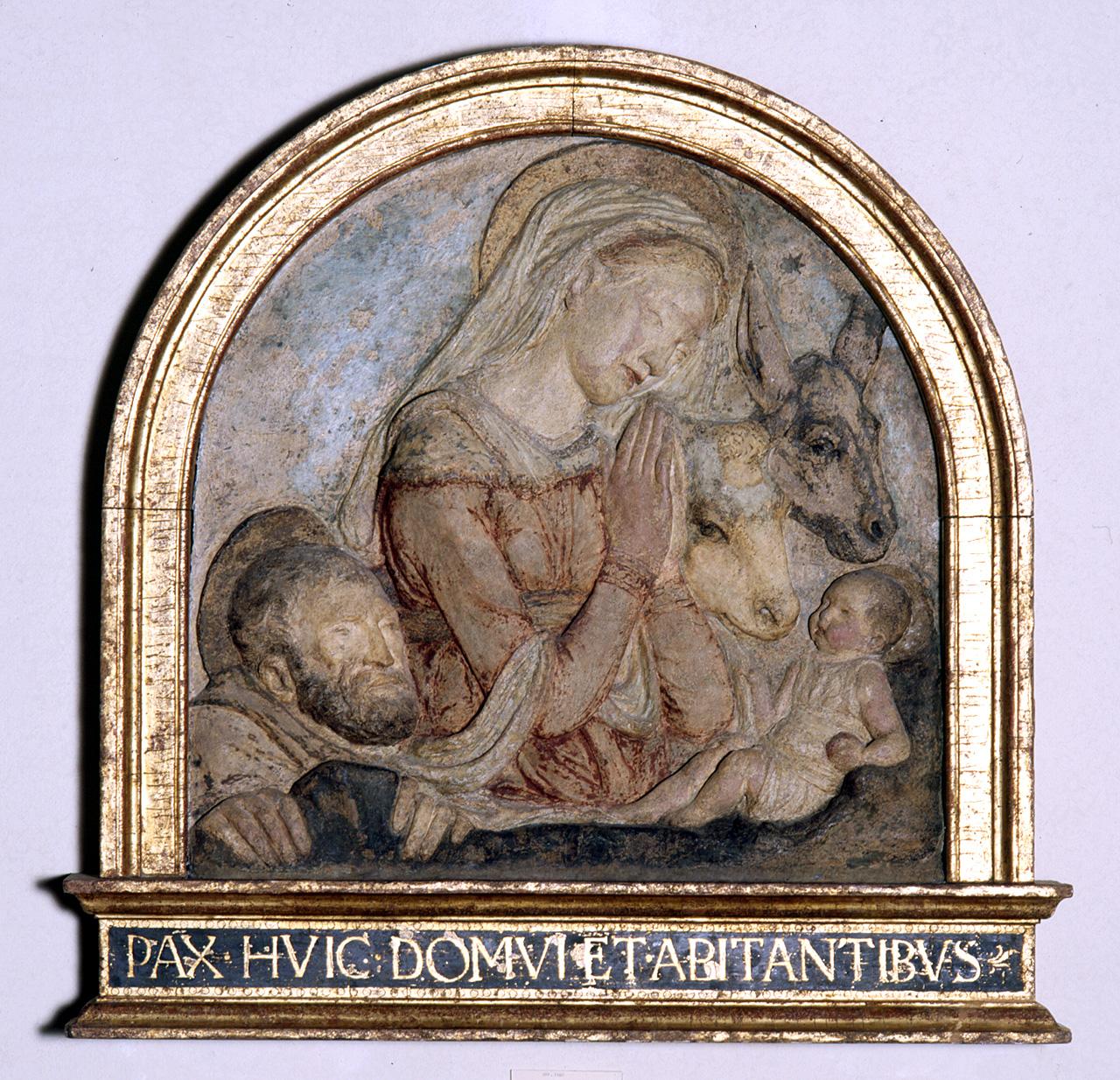 natività di Gesù (rilievo) di Bardi Donato detto Donatello (cerchia) (seconda metà sec. XV)