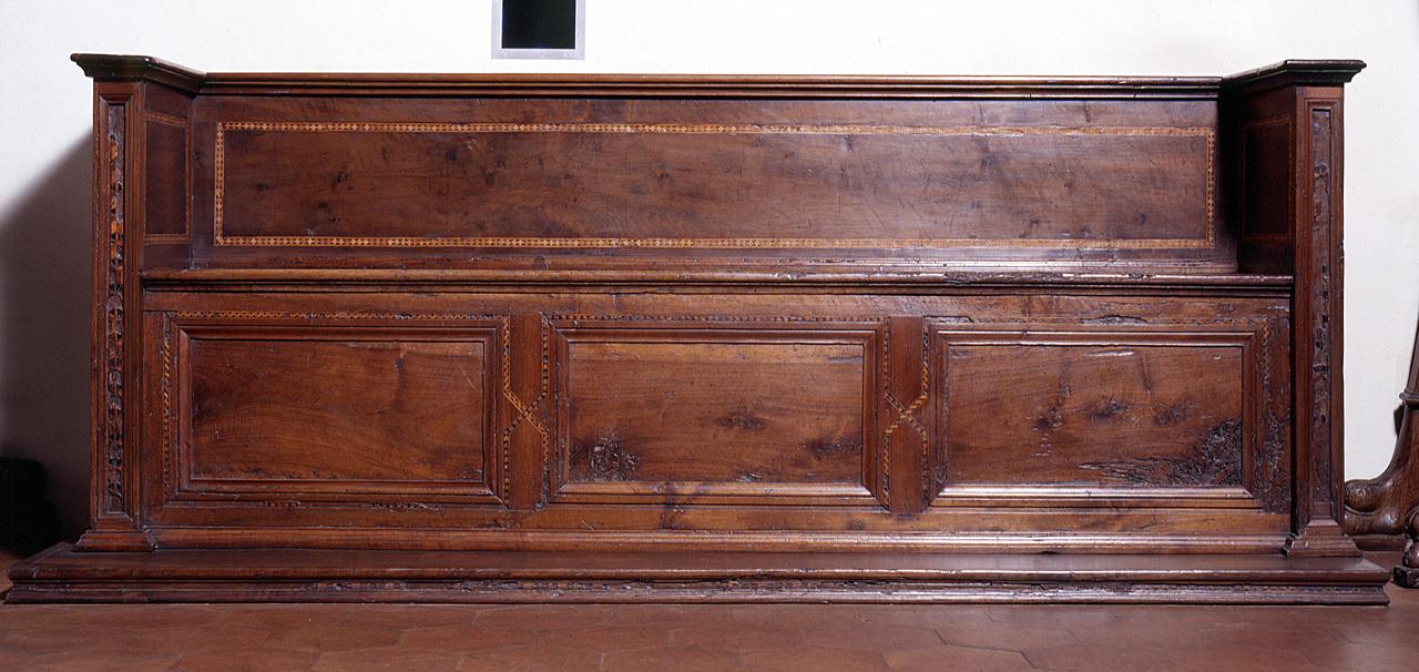 cassapanca - bottega toscana (seconda metà sec. XV)