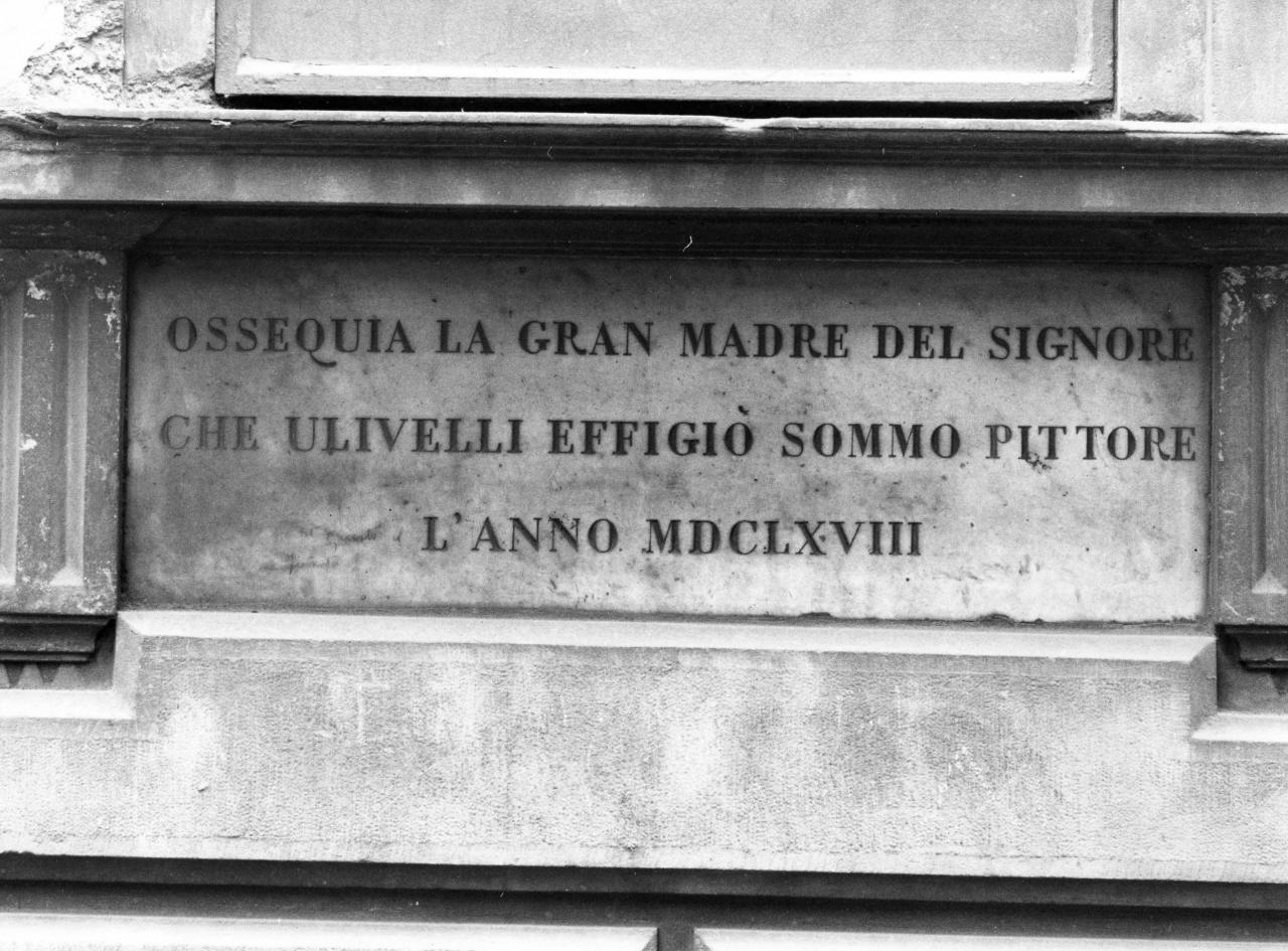 lapide - manifattura toscana (sec. XVII)