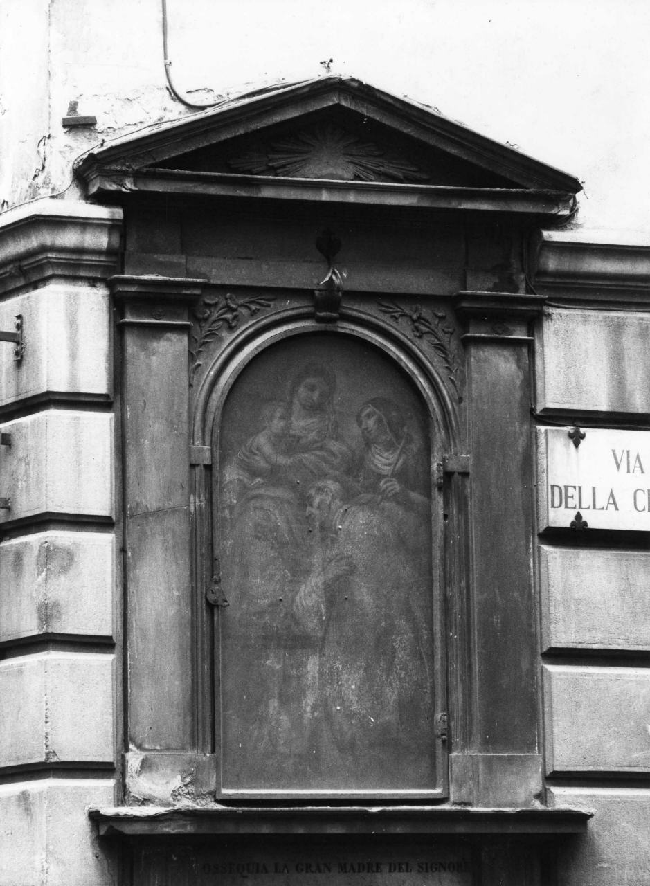 Madonna con Bambino e Santi (tabernacolo) di Ulivelli Cosimo (sec. XVII)