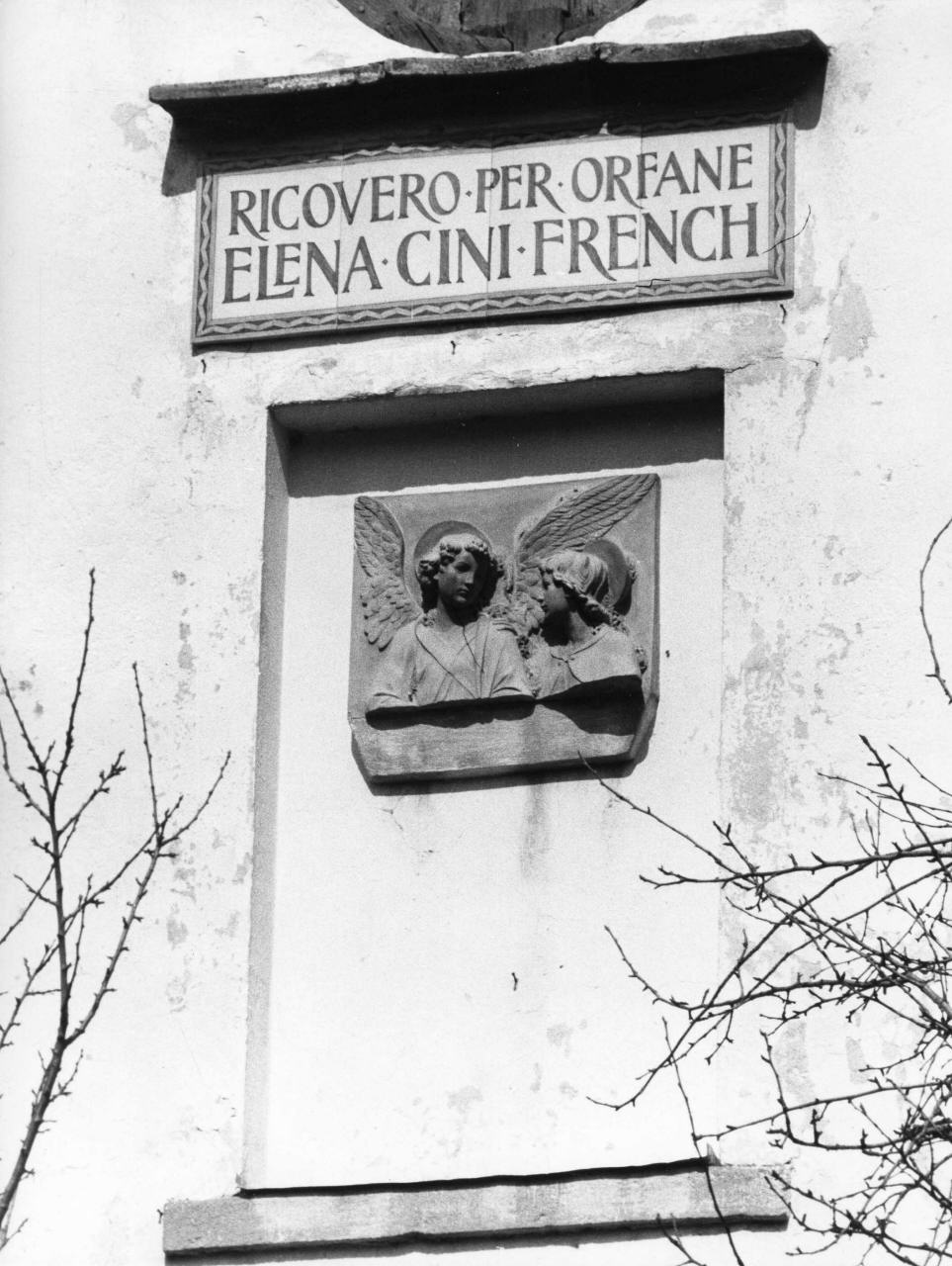 angelo custode (rilievo) - manifattura toscana (secc. XIX/ XX)