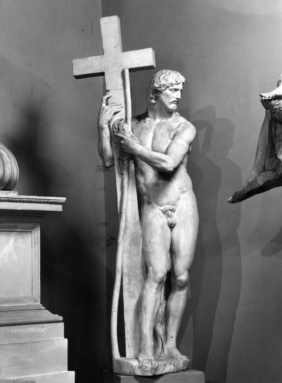 Cristo risorto portacroce (calco di scultura) - ambito fiorentino (sec. XIX)