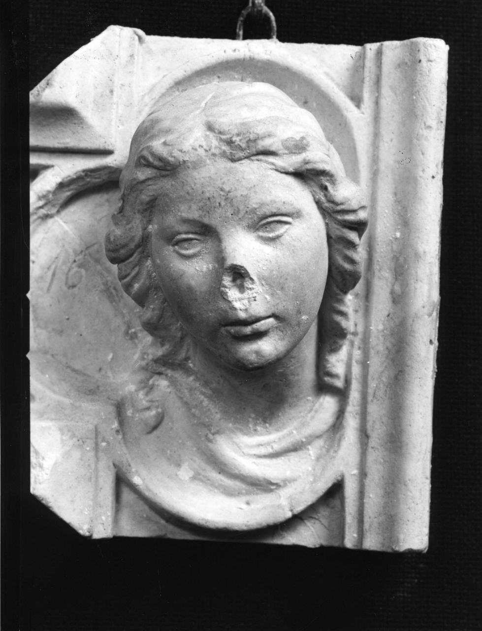 testa di donna (calco) di Lelli Oronzio (?) (sec. XIX)