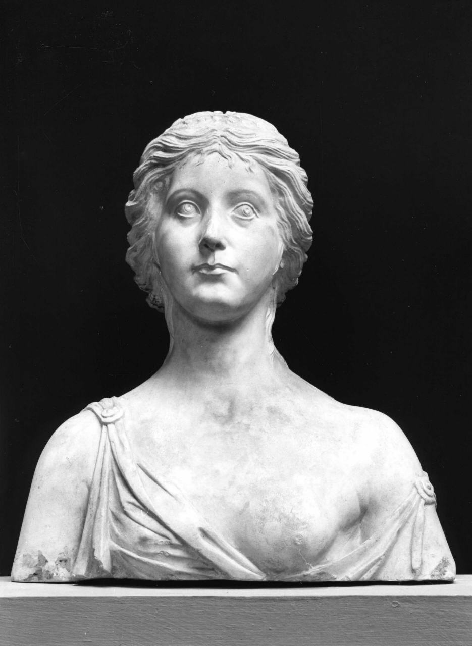 busto femminile (calco di scultura) - ambito fiorentino (seconda metà sec. XIX)