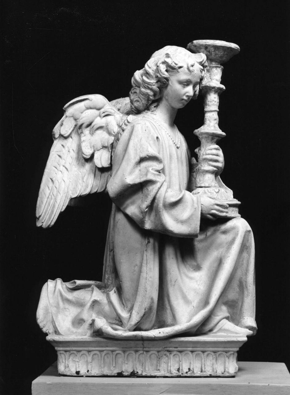 angelo reggicandelabro (calco) - ambito fiorentino (sec. XIX)