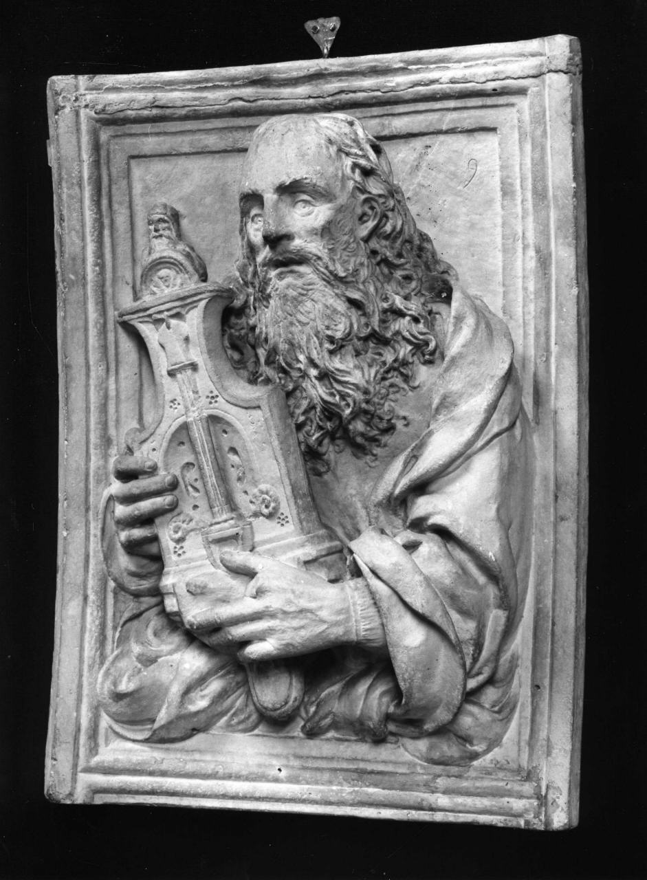 re Davide (calco di formella) - ambito fiorentino (seconda metà sec. XIX)