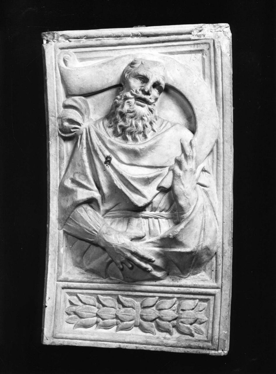 profeta (calco di formella) - ambito fiorentino (seconda metà sec. XIX)