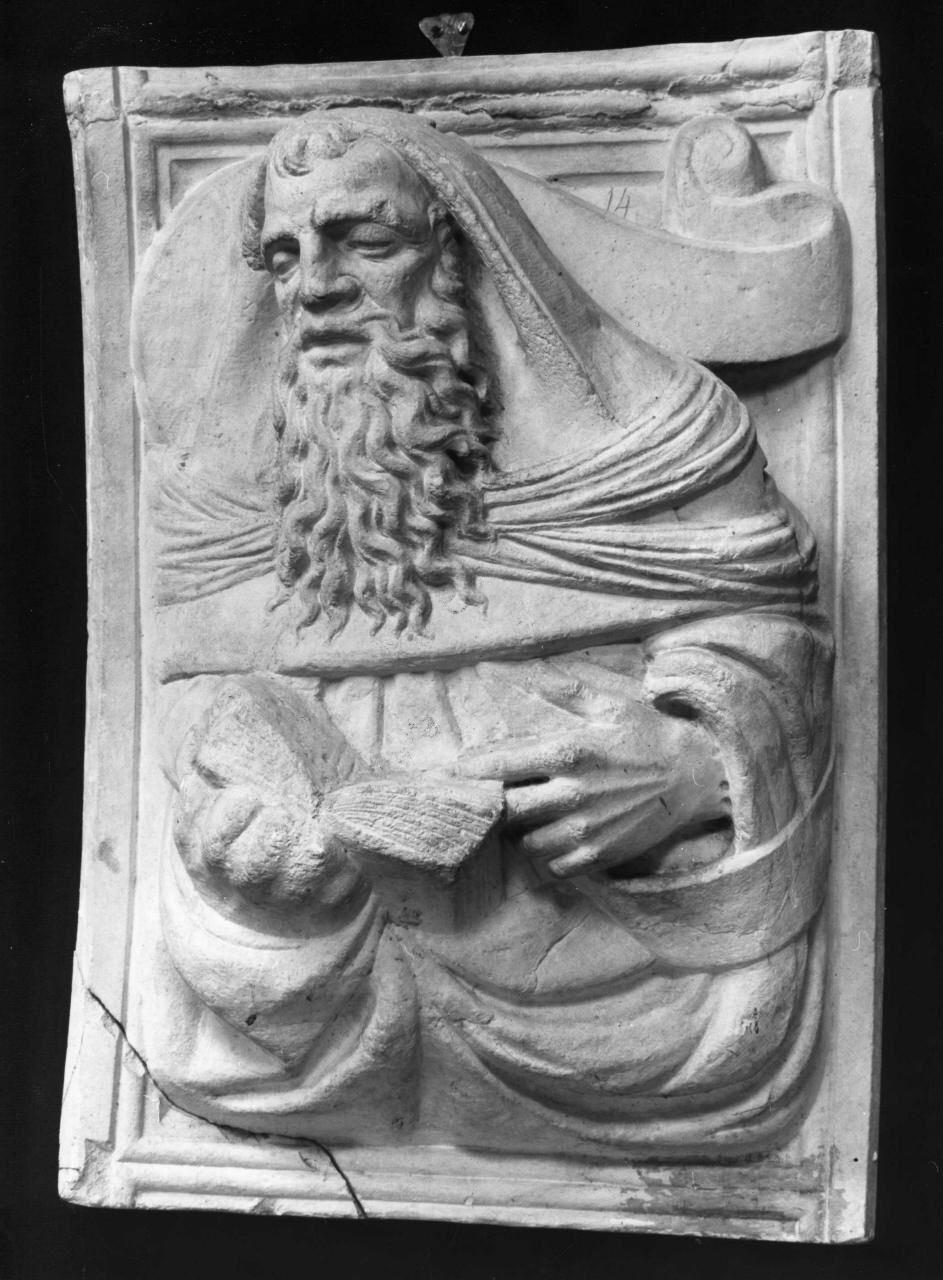 profeta (calco di formella) - ambito fiorentino (seconda metà sec. XIX)