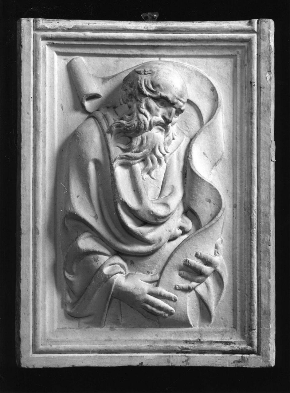 profeta (calco di formella) - ambito fiorentino (seconda metà sec. XIX)