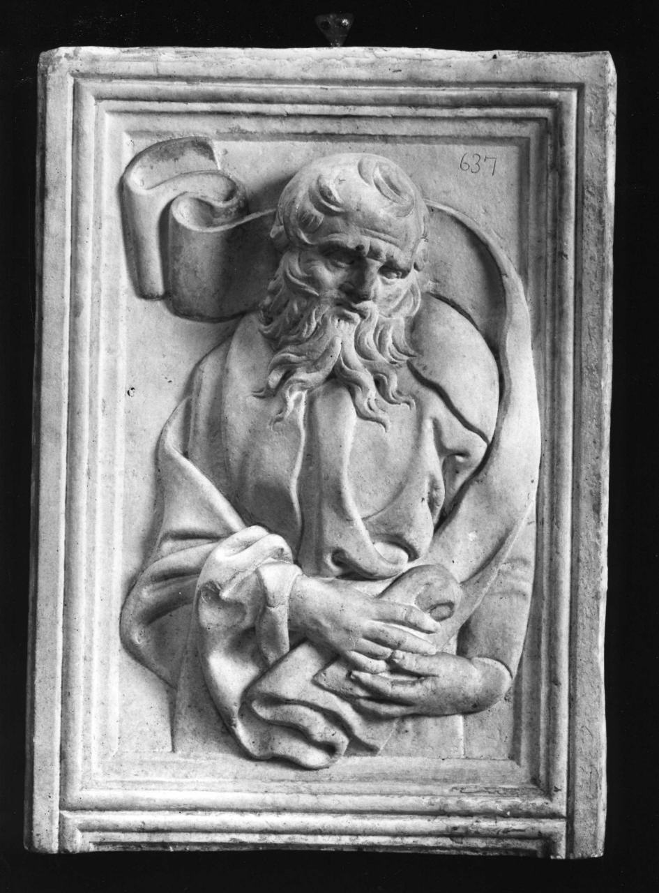 profeta (calco di formella) - ambito fiorentino (seconda metà sec. XIX)