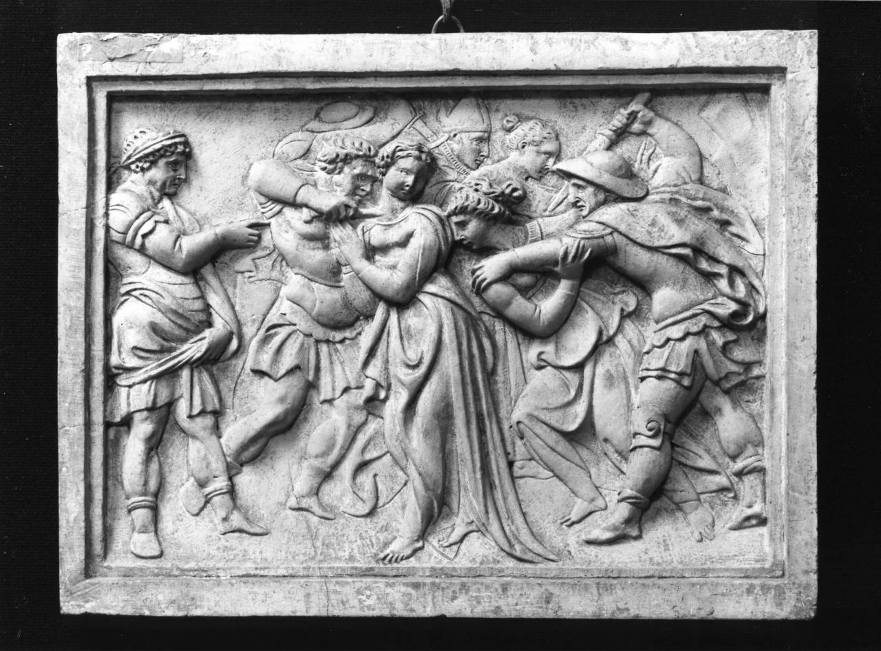 martirio di Sant'Orsola (calco di formella) - ambito fiorentino (seconda metà sec. XIX)