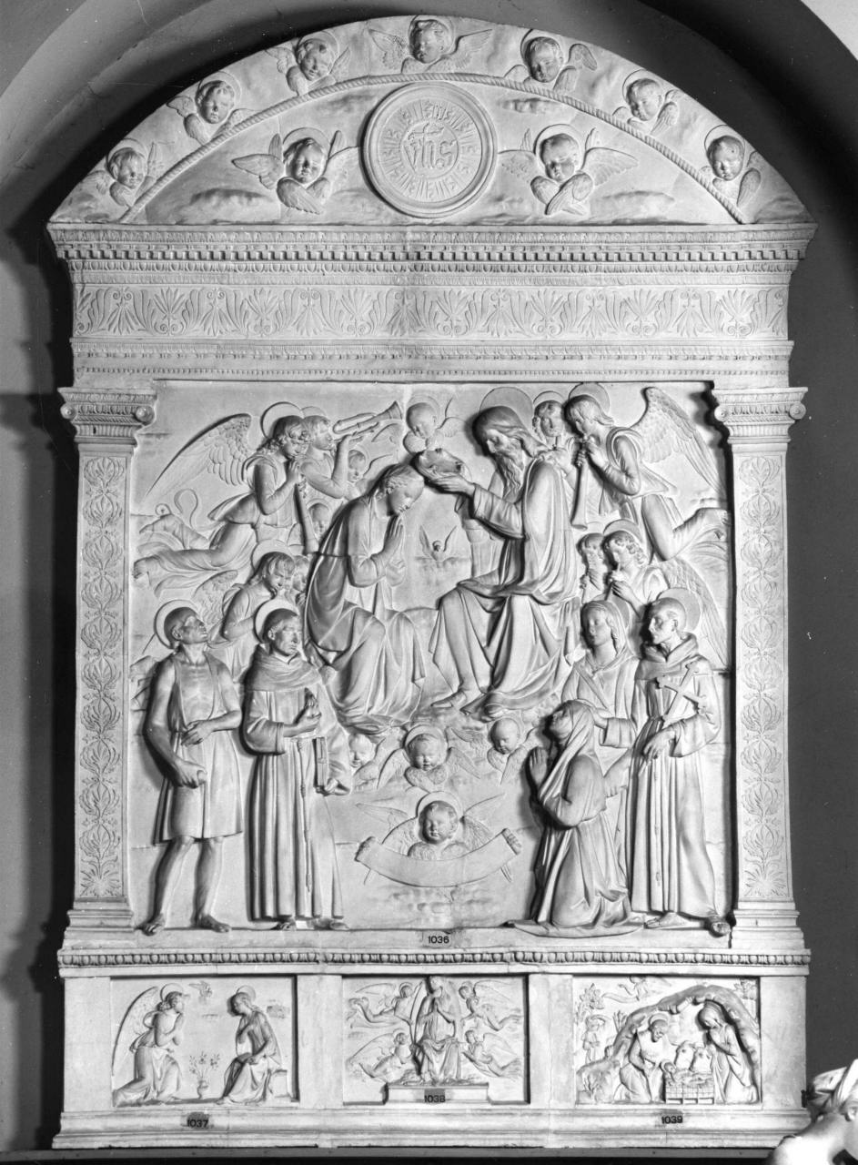 Annunciazione (calco, elemento d'insieme) - ambito fiorentino (sec. XIX)