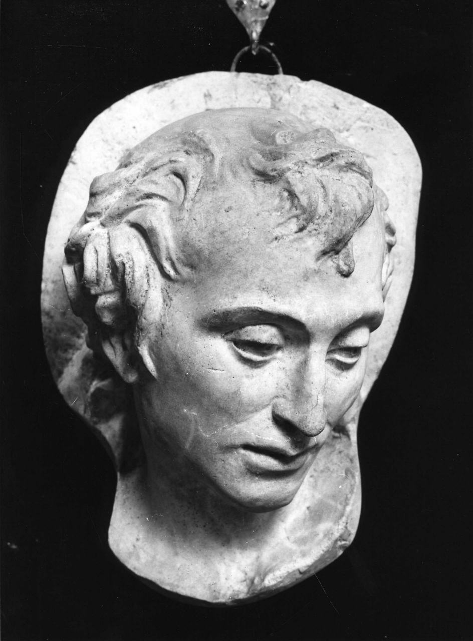 testa d'uomo (calco) - ambito fiorentino (fine sec. XIX)