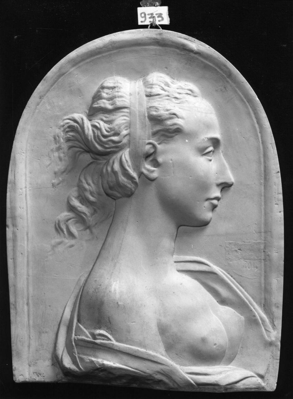 ritratto di donna (calco) - ambito fiorentino (sec. XIX)