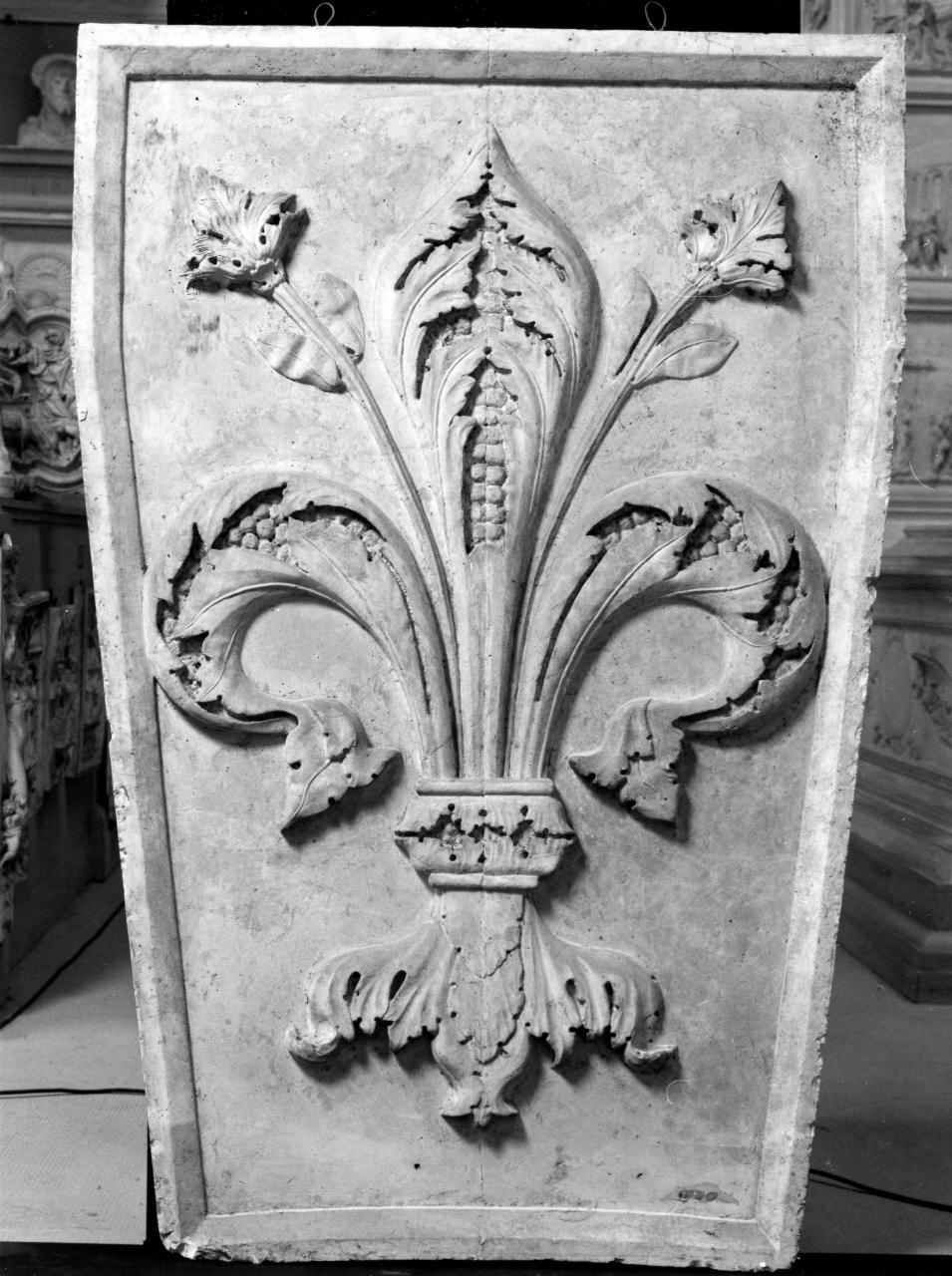 stemma comunale di Firenze (calco) di Lelli Giuseppe (sec. XIX)