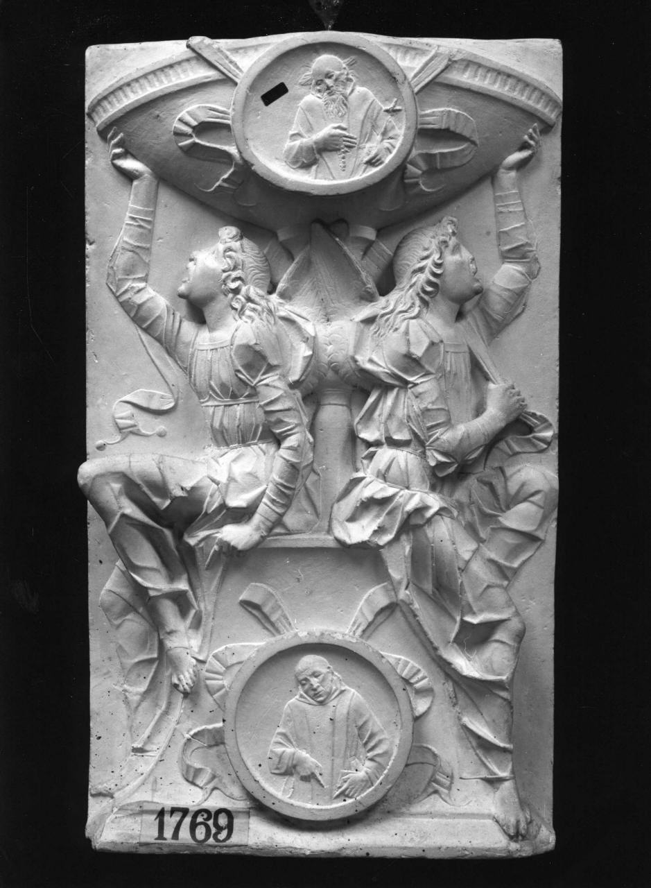 angeli reggicoppa (calco) - ambito fiorentino (sec. XIX)