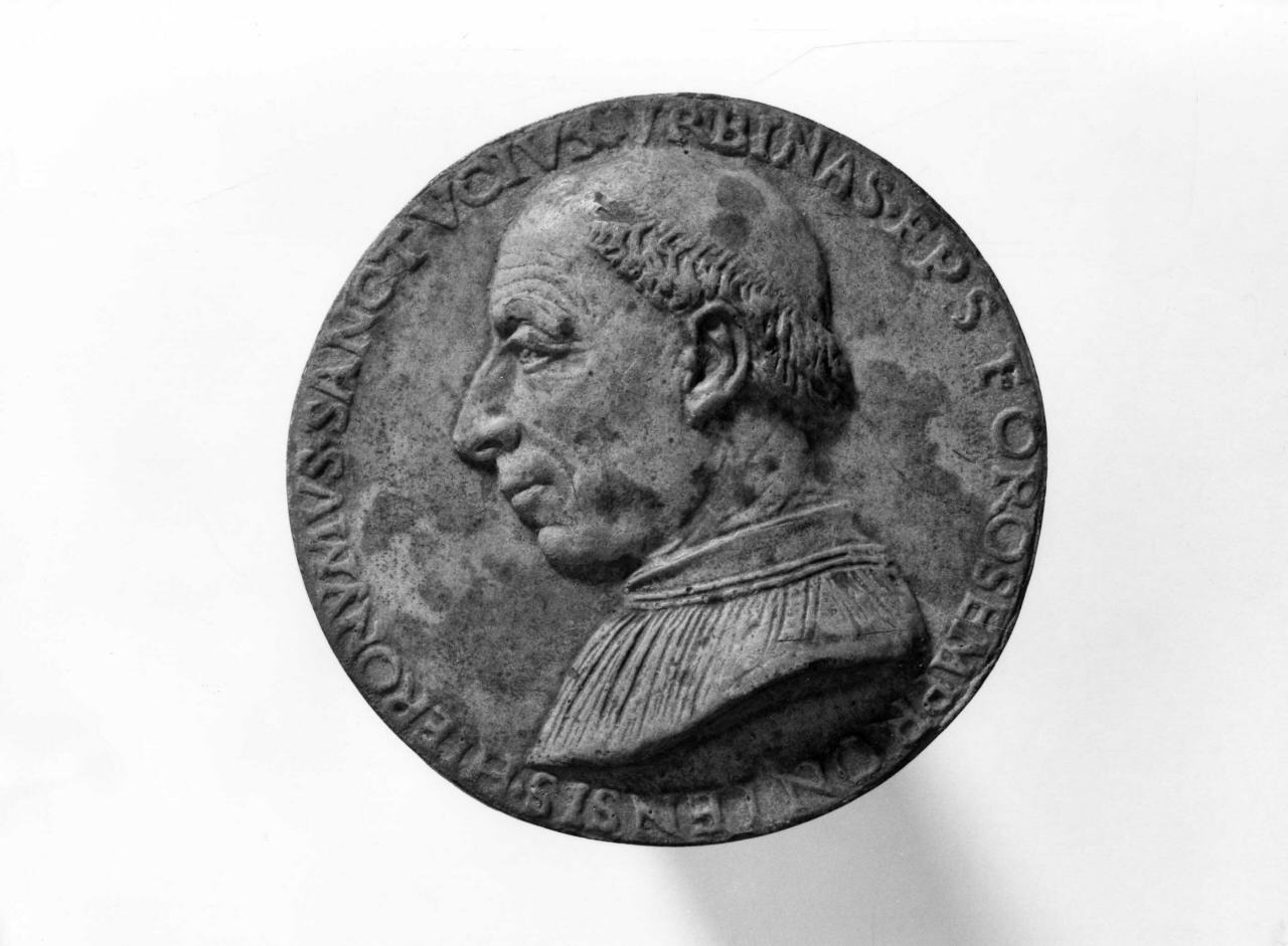 ritratto di Girolamo Santucci (calco di medaglia) di Lelli Oronzio (bottega) (sec. XIX)
