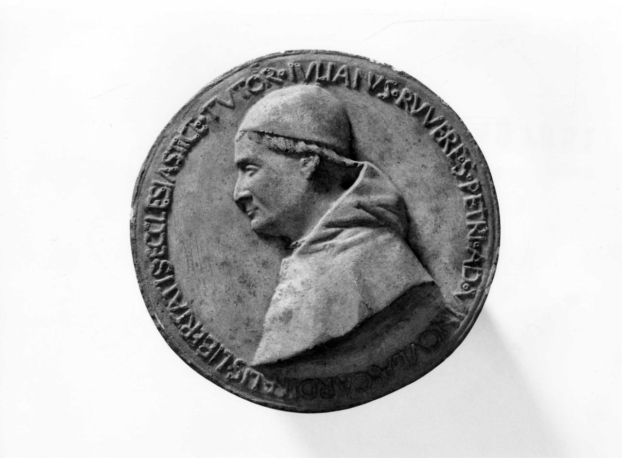 ritratto di Giuliano della Rovere (calco di medaglia) di Lelli Oronzio (bottega) (sec. XIX)