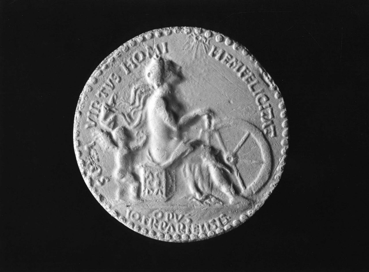 allegoria della Felicità (calco di medaglia) di Lelli Oronzio (bottega) (sec. XIX)