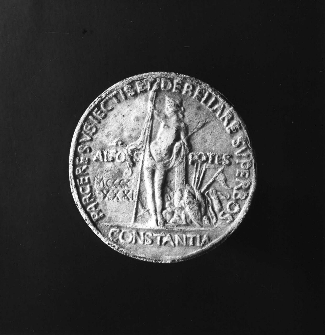Costanza (calco di medaglia) di Lelli Oronzio (bottega) (sec. XIX)