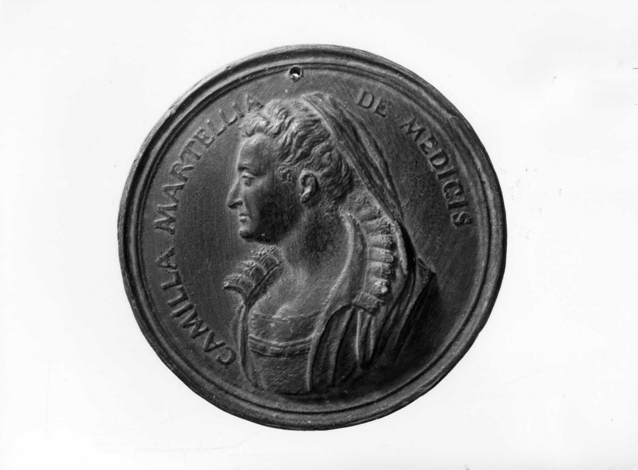 ritratto di Camilla Martelli (calco di medaglia) di Lelli Oronzio (bottega) (sec. XIX)