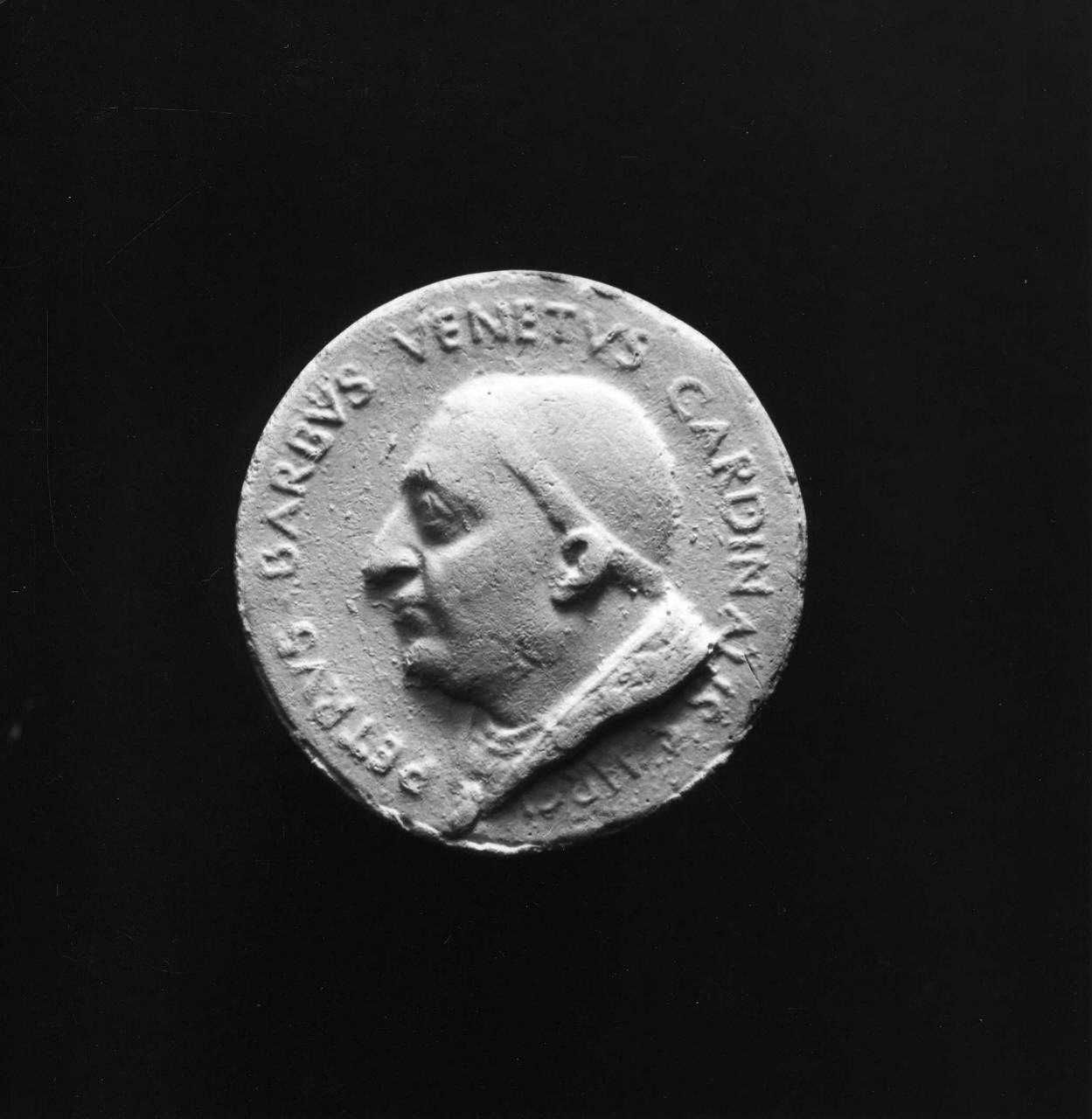 ritratto di Pietro Barbo (calco di medaglia) di Lelli Oronzio (bottega) (sec. XIX)