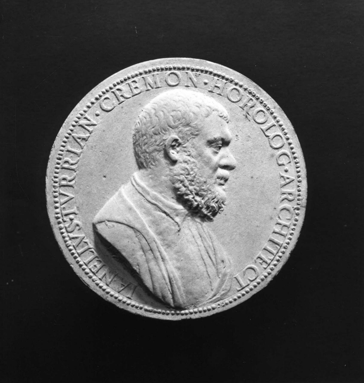 ritratto di Giannello della Torre (calco di medaglia) di Lelli Oronzio (bottega) (sec. XIX)