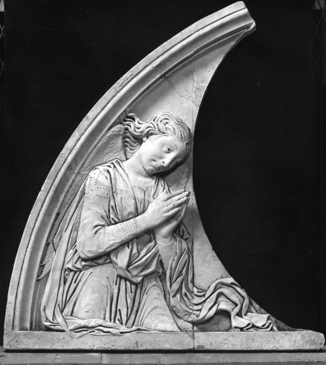 angelo orante (calco, elemento d'insieme) di Lelli Oronzio (bottega) (sec. XIX)