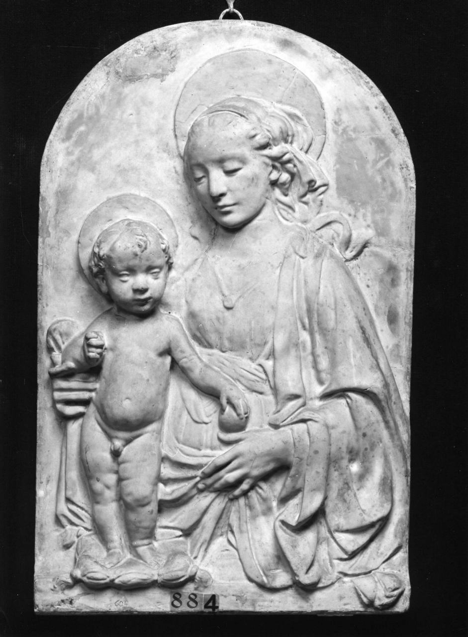 Madonna con Bambino (calco) di Lelli Oronzio (bottega) (sec. XIX)