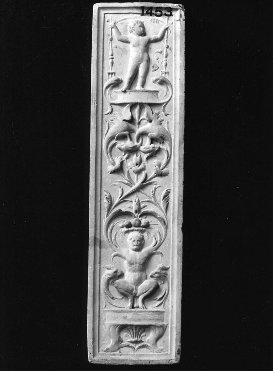 motivi decorativi a grottesche (calco, elemento d'insieme) di Giannini Angelo (bottega) (sec. XIX)