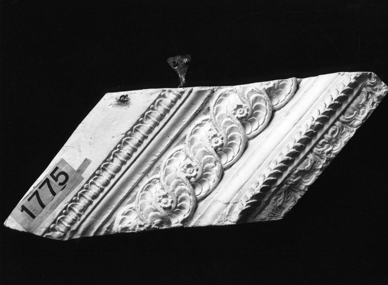 motivi decorativi vegetali stilizzati (calco, frammento) di Lelli Oronzio (bottega) (sec. XIX)