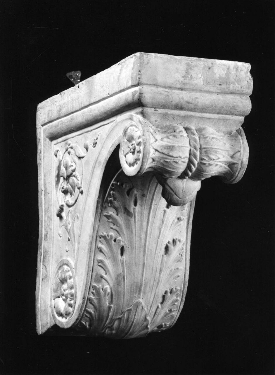 motivi decorativi a foglie d'acanto (calco, elemento d'insieme) di Lelli Oronzio (bottega) (sec. XIX)