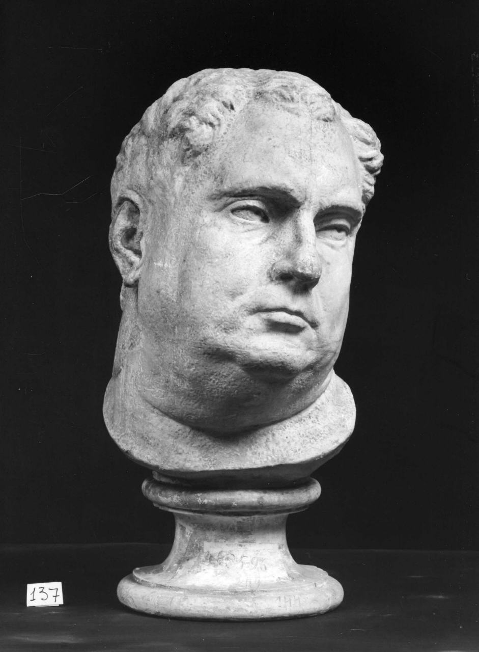 c. d. Vitellio, ritratto d'uomo (calco di scultura) di Lelli Oronzio (bottega) (sec. XIX)