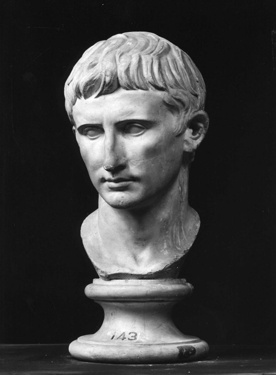 c. d. Ottaviano, ritratto d'uomo (calco di scultura) - ambito toscano (sec. XX)