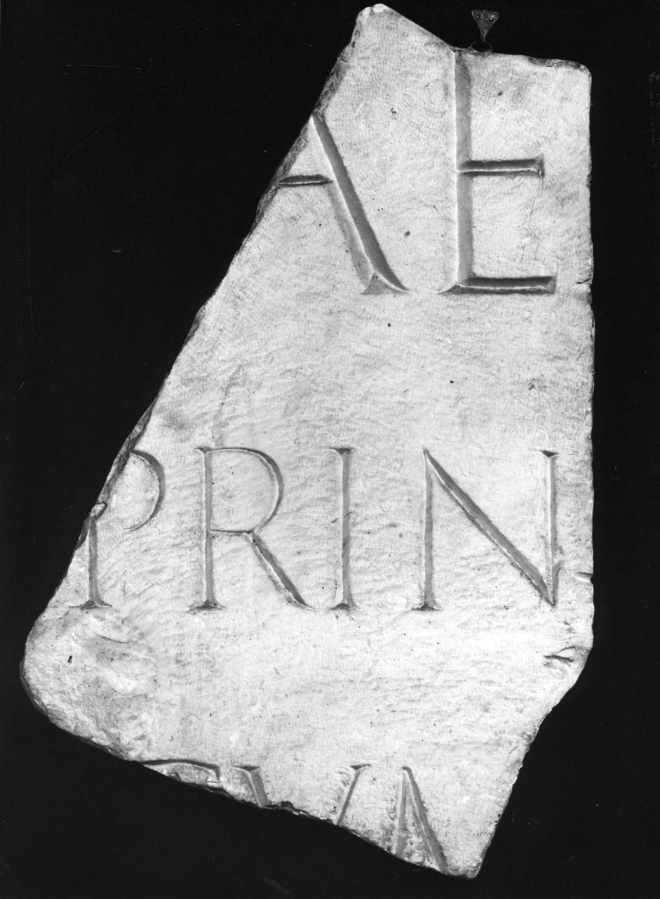 iscrizione di Quinto Fabio Massimo (calco, frammento) - ambito toscano (sec. XX)