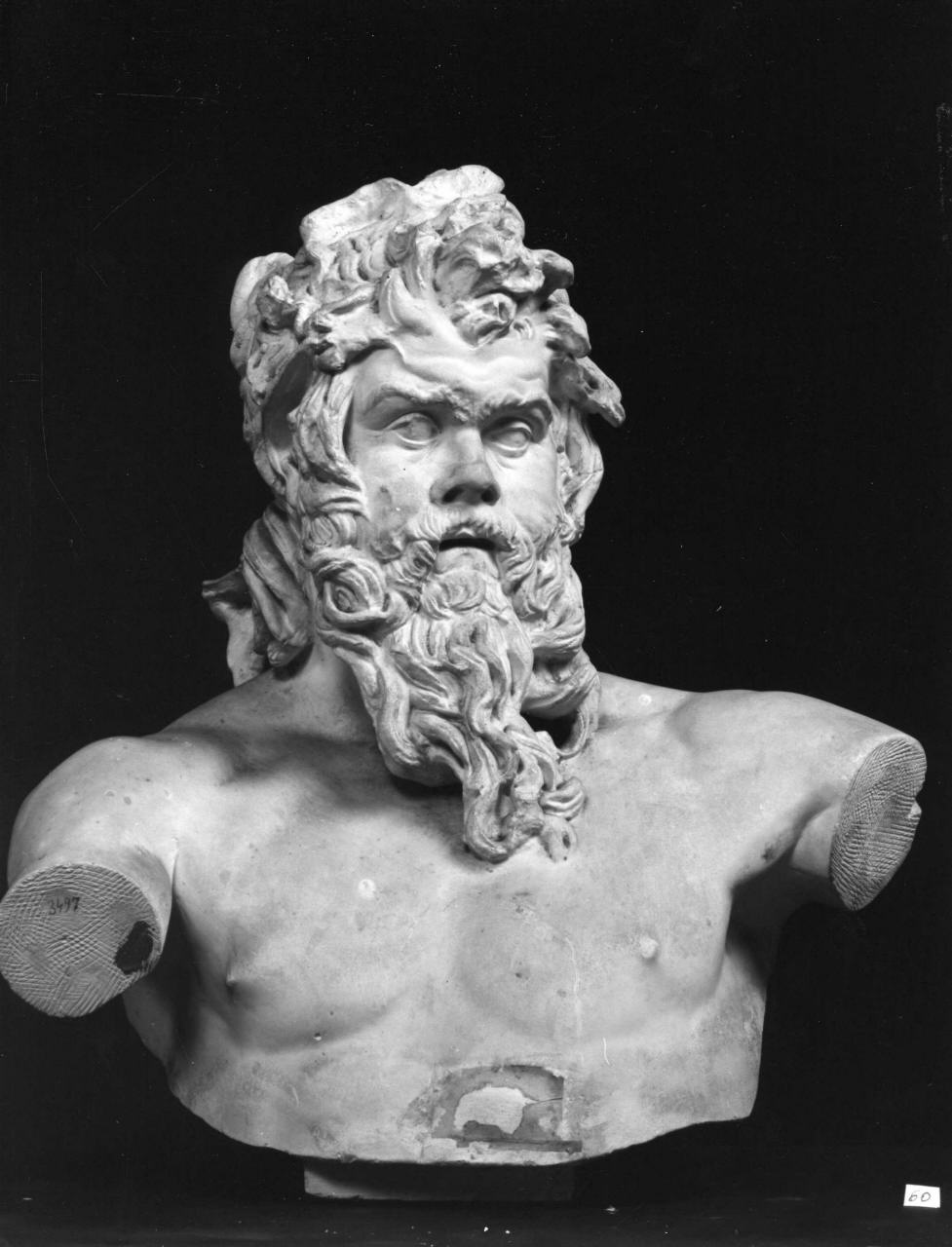 Sileno borghese, Sileno (calco di scultura, elemento d'insieme) di Lelli Oronzio (bottega) (sec. XIX)