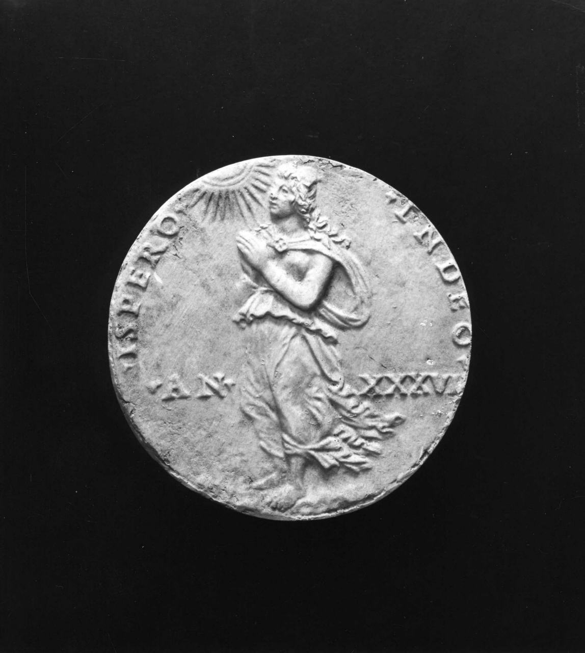 Speranza (calco di medaglia) di Lelli Oronzio (bottega) (sec. XIX)