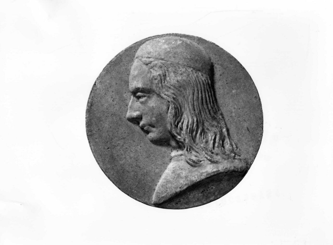 ritratto d'uomo (calco di medaglia) di Lelli Oronzio (bottega) (sec. XIX)