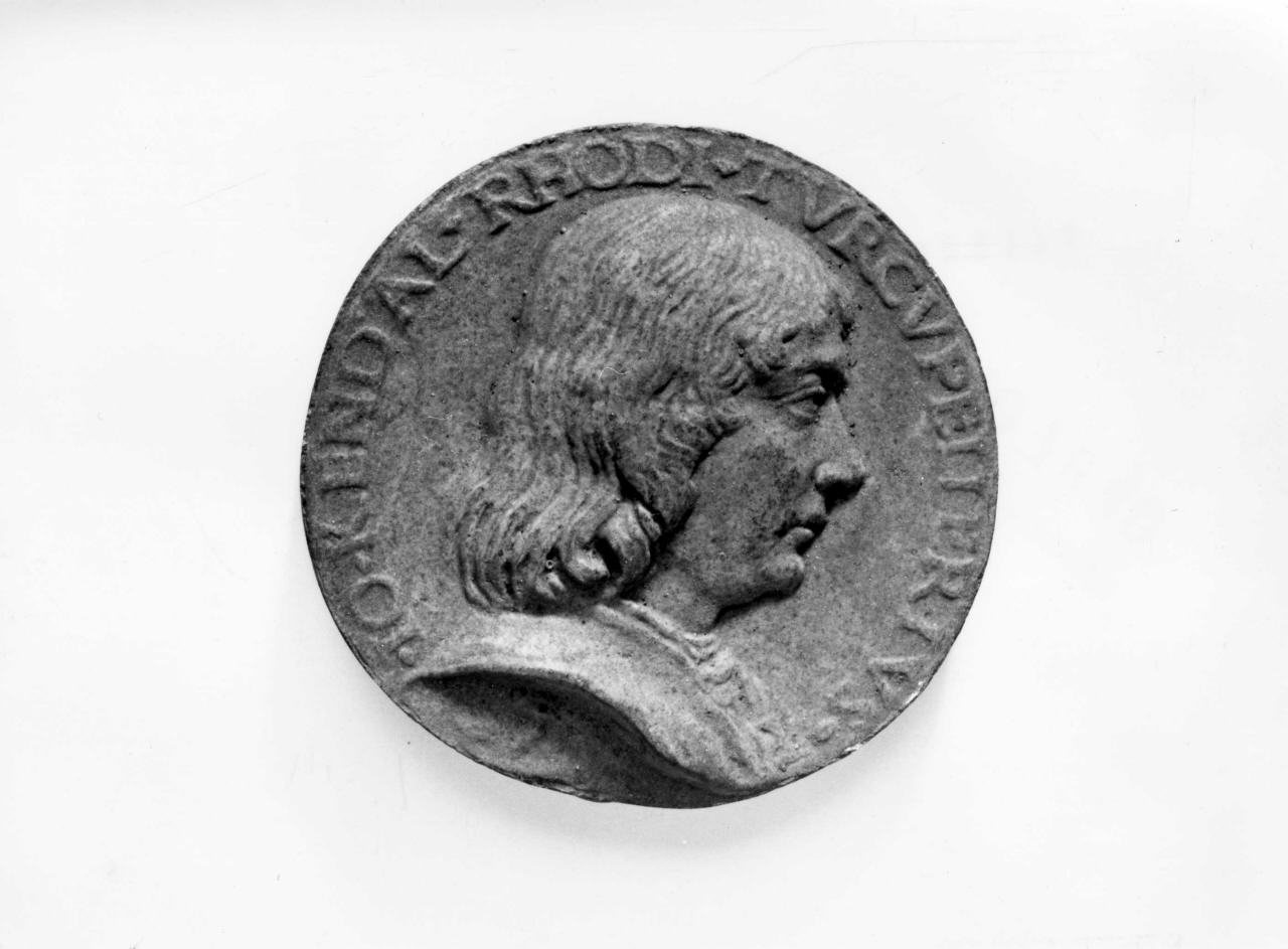 ritratto di Giovanni Kendal (calco di medaglia) di Lelli Oronzio (bottega) (sec. XIX)